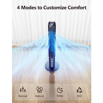 Powerful VAGKRI Oscillating Tower Fan with Remote Control