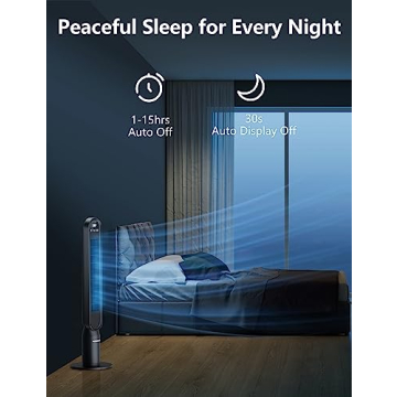 Powerful VAGKRI Oscillating Tower Fan with Remote Control