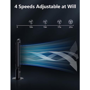 Powerful VAGKRI Oscillating Tower Fan with Remote Control