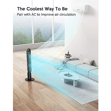 Powerful VAGKRI Oscillating Tower Fan with Remote Control