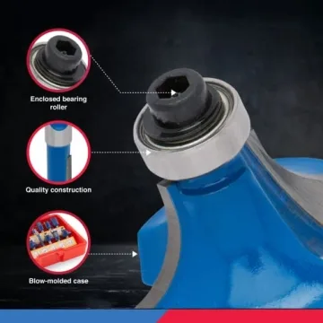 HILTEX 10100 Tungsten Carbide Router Bits 15 Piece Set