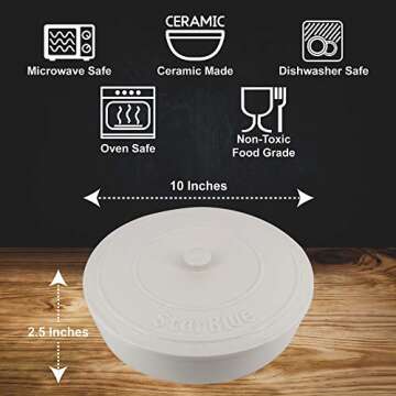 StarBlue Ceramic Tortilla Warmer - Keep Tortillas Hot