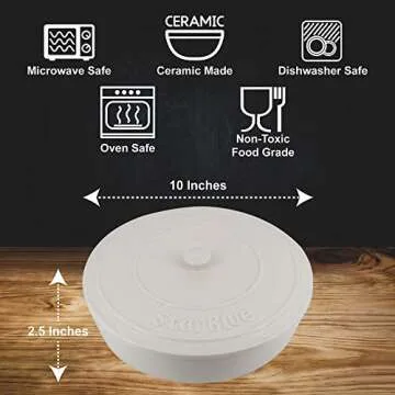 StarBlue Ceramic Tortilla Warmer - Keep Tortillas Hot