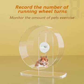 Niteangel Accurately Hamster Wheel Pedometer- Small Animal Step Counter for Niteangel Super-Silent Hamster Wheel | Acrylic Wheel | Wooden Wheel (Niteangel Wheel Pedometer)