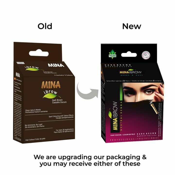 MinaiBrow Dark Brown Tint Kit for Perfect Brows