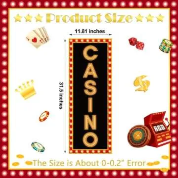 Casino Theme Party Decorations Casino Sign for Events