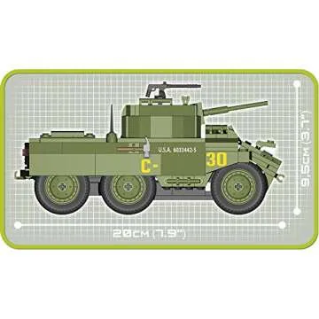 COBI Small Army M8 Greyhound Tank for Creative Builders