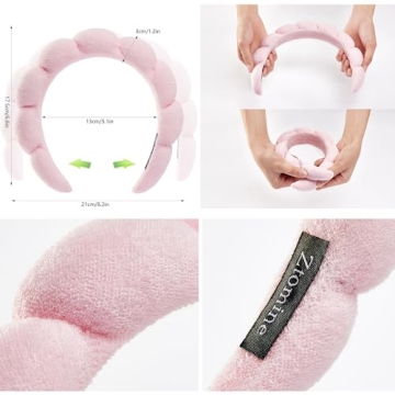 Spa Facial Headbands Combo - 2 Soft Makeup Headbands