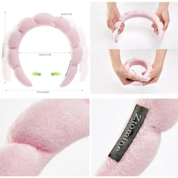 Spa Facial Headbands Combo - 2 Soft Makeup Headbands