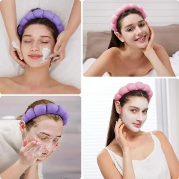 Spa Facial Headbands Combo - 2 Soft Makeup Headbands