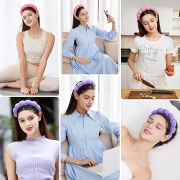 Spa Facial Headbands Combo - 2 Soft Makeup Headbands
