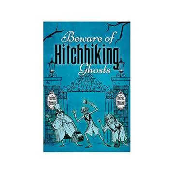 Flagology.com, Disney Haunted Mansion Beware of Hitchhiking Ghosts – Garden Flag 12.5" x 18", Exclusive Fabric, Officially Licensed Disney, Halloween