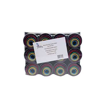 Kleravitex Hair Curler Roller Set/Set of 96 Stackable Rollers / 8 Size Rollers From Extra Small to E...