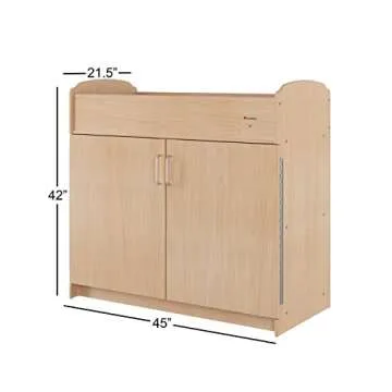 Foundations Serenity Daycare Changing Table with Storage Cubbies