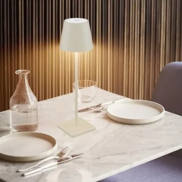 Rechargeable Waterproof LED Table Lamp 2-Pack Stepless Dimming