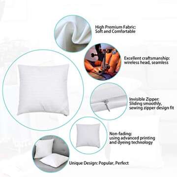 Emvency Ancient Egyptian Throw Pillow Covers Set of 2