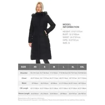 Orolay Women's Quilted Down Jacket Winter Long Coat Hooded Stand Collar Parka Black M