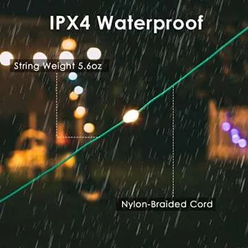 Anpro Solar Camping Lights - 20.5Ft Waterproof LED String Lights