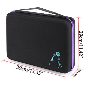 Hipiwe Essential Oils Case Holds 108 Bottles - Travel Friendly