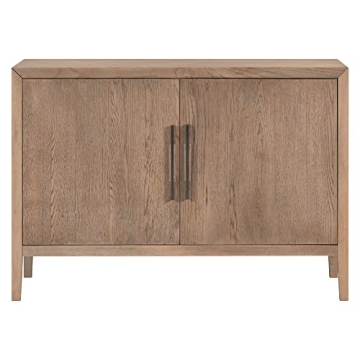 Merax Modern Wood Buffet Sideboard with 2 Doors, Farmhouse Free Standing Storge Cabinet Console Table for Living Room Dinning Room Hallway Beige