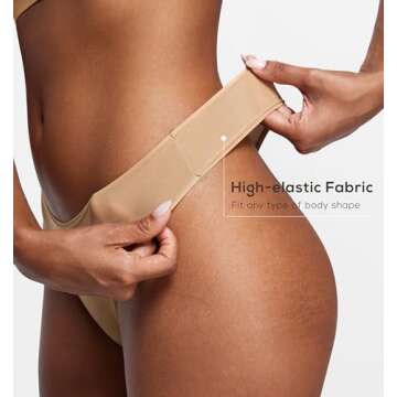 SOULVOR Magneticfit Thongs for Women Stretch Sexy Underwear Comfort Tagless Thong Low Rise Breathabl...