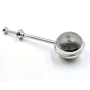 Powdered Sugar Flour, Powdered Sugar Shaker Duster Flour Dispenser Shaker with Spring-operated Handle Stainless Steel One-handed Operation Shaker Duster for Sugar Flour and Spices