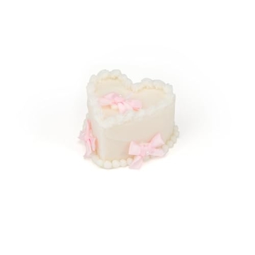 Stylor Coquette Heart Candle - Kawaii Vanilla Cream Decor