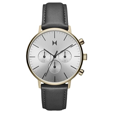 MVMT Legacy Traveler Analog Watch - Dual-Time Men’s Wristwatch - Premium Minimalist Watch for Men ...