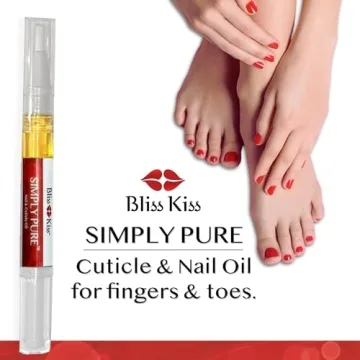 Bliss Kiss Simply Pure Nail Growth Oil | Fragrance Free Nail Serum