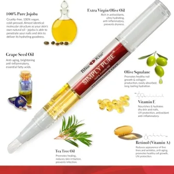 Bliss Kiss Simply Pure Nail Growth Oil | Fragrance Free Nail Serum