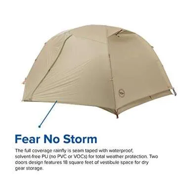 BIG AGNES Ultra Light Tent Cooper SPUR, Unisex_Adult, Green, 1 Place