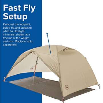 BIG AGNES Ultra Light Tent Cooper SPUR, Unisex_Adult, Green, 1 Place