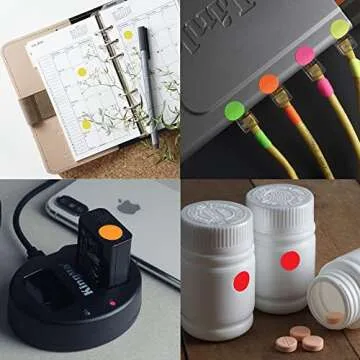 Royal Green Kids Round Dots Stickers for Arts & Crafts