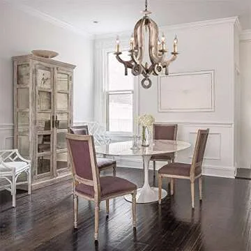 Lovedima Rustic 6-Light Chandelier - Elegant Home Lighting