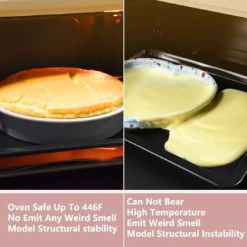 COOKSTYLE 10 in 1 Nonstick Silicone Bakeware Sets, Baking Pans Set, Baking Pan, Bundt Cake Pan, Bread Loaf Pan with Steel ring, Muffin Cups with Silicone Spatulas Pastry Brush Oven Mitts Whisk (Pink)