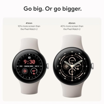 Google Pixel Watch 3 - 45mm Advanced Android Smartwatch for Fitness & Heart Rate Tracking