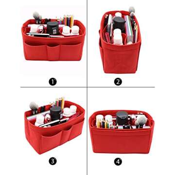 LEXSION Felt Insert Bag Organizer Bag In Bag For Handbag Purse Organizer Fits Speedy Neverful