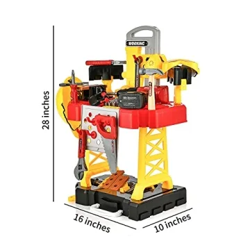 Transformable Toy Workbench for Kids Age 2-4 Gifts