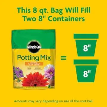 Miracle-Gro Potting Mix 8 qt. for Lush Plant Growth