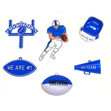 Football Embellishment Pack#1 (Royal)