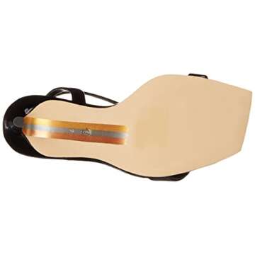 Sam Edelman Orchid Heeled Sandal Black Patent 9 Medium