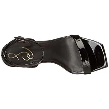 Stylish Sam Edelman Orchid Heeled Sandals in Black Patent