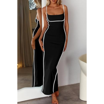 Elegant PRETTYGARDEN Women's Spaghetti Strap Cocktail Dress