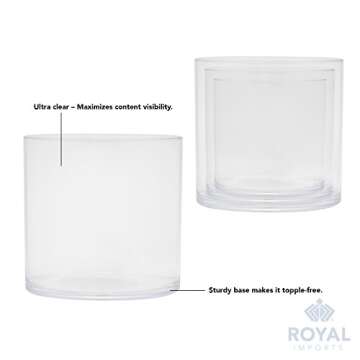 Royal Imports Acrylic Vase – Durable Decorative Centerpiece