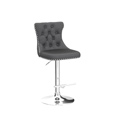 Versatile Velvet Swivel Bar Stools Set of 2 for Home