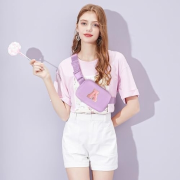Trendy Gitus Lavender Fanny Pack for Teen Girls