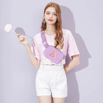 Trendy Gitus Lavender Fanny Pack for Teen Girls