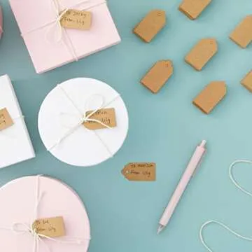 1000 Pack Small Kraft Paper Gift Tags for All Occasions