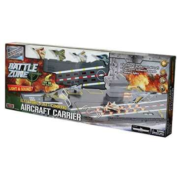 Fleet Command Aircraft Carrier 31" (Lights and Sound) + 4 Die Cast Feighter Jets