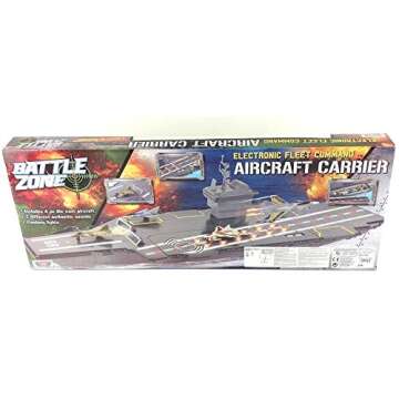 Fleet Command Aircraft Carrier 31" (Lights and Sound) + 4 Die Cast Feighter Jets